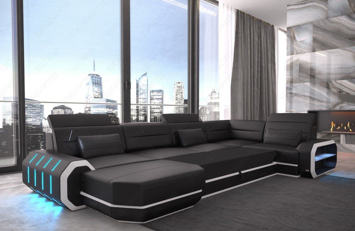 Detailbild der Schlaffunktion beim Sofa Roma U Form - optional erhältlich