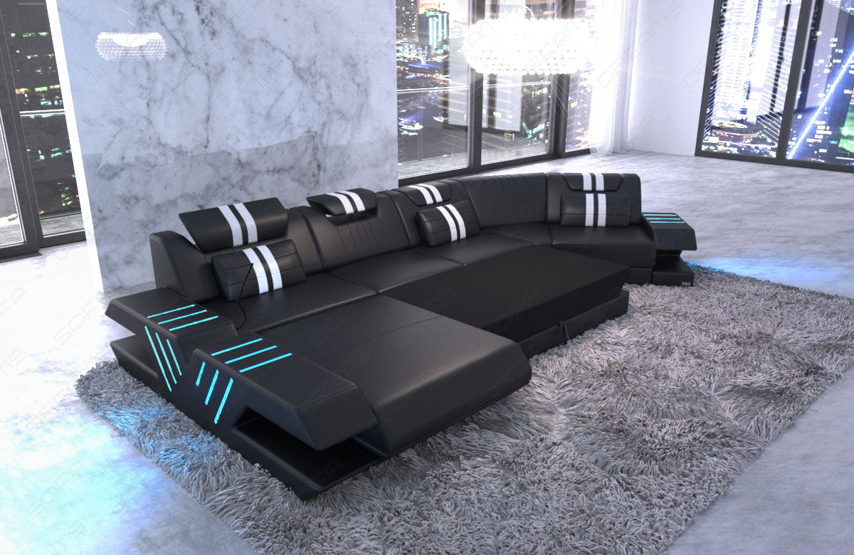 optionale Schlaffunktion für das Sofa Venedig C Form