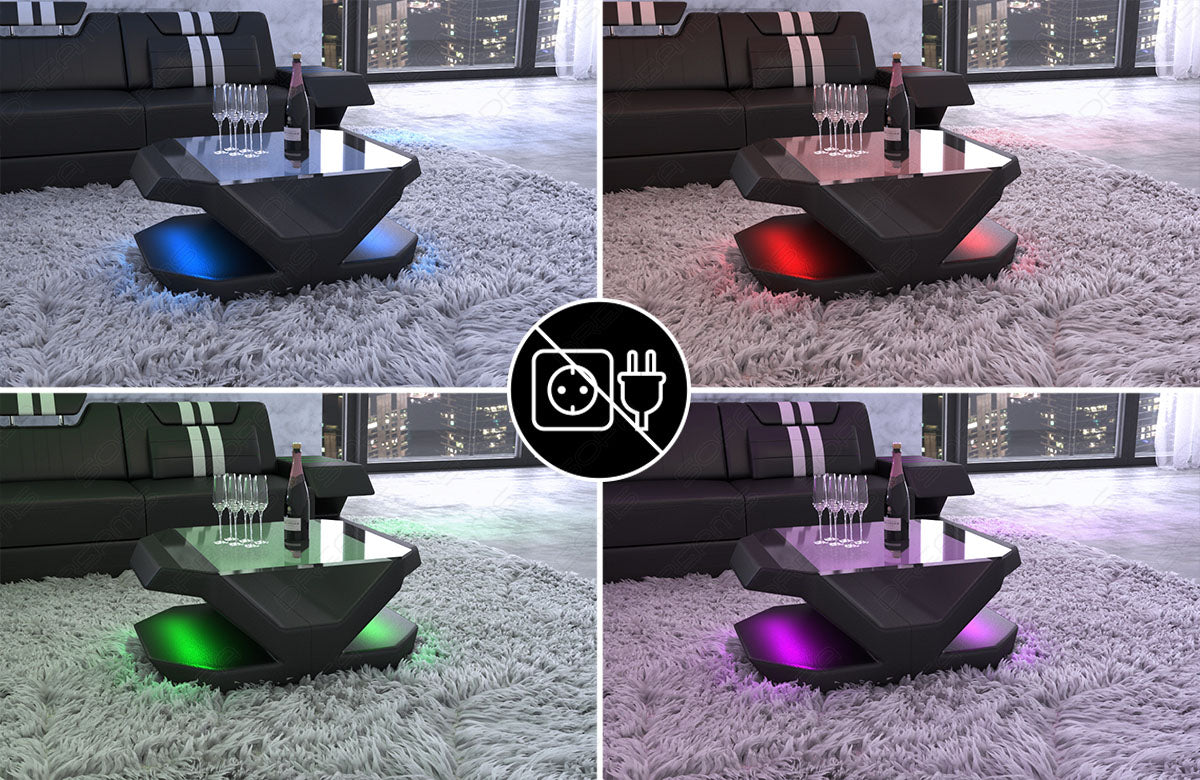 optionale LED Beleuchtung inkl Fernbedienung (kabellos mit Lithium Ion Akku)