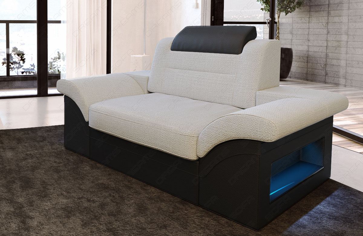 Polster Relax Sessel modern Monza in macchiato - Hugo2 - Die LED Beleuchtung und Relaxfunktion sind optional erhältlich. Bei weiteren Fragen kontaktieren Sie uns bitte.