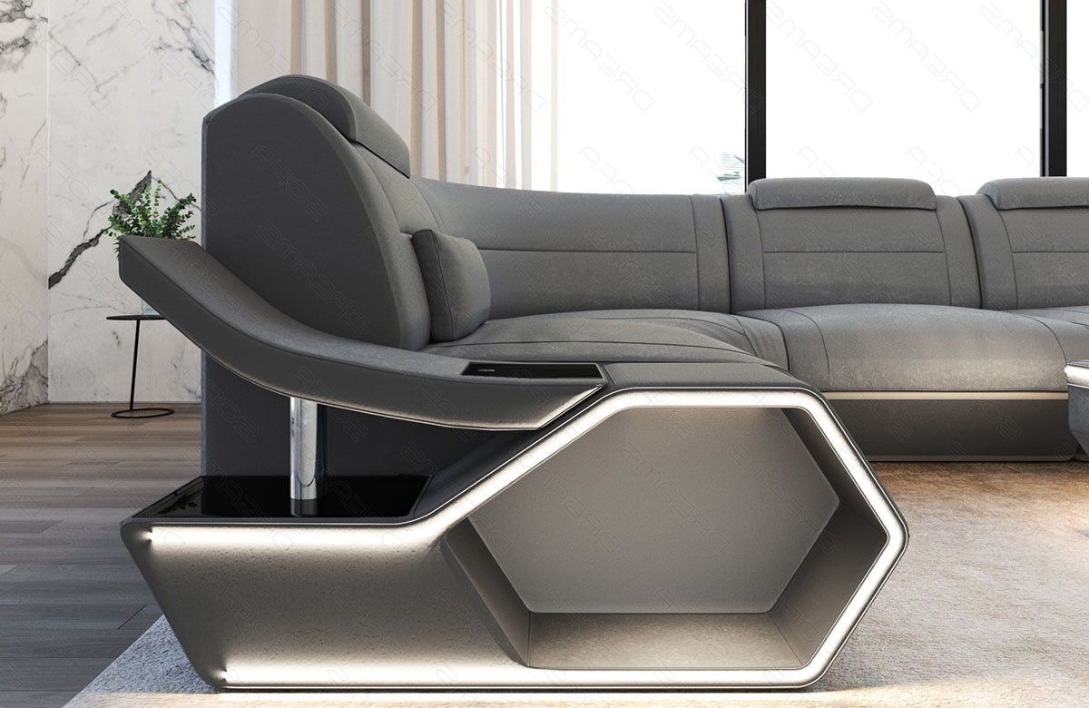 Stoff Wohnlandschaft Toscano U-Form