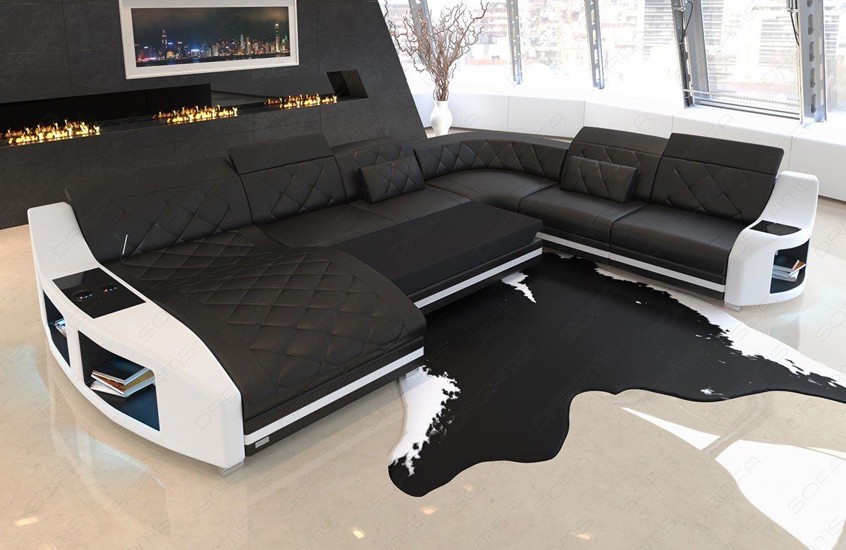 Detailbild der optional erhältlichen Schlaffunktion beim Sofa Swing XXL