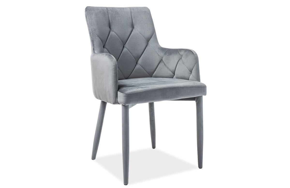 Esszimmerstuhl Cali Two Stoff in Velvet grau
