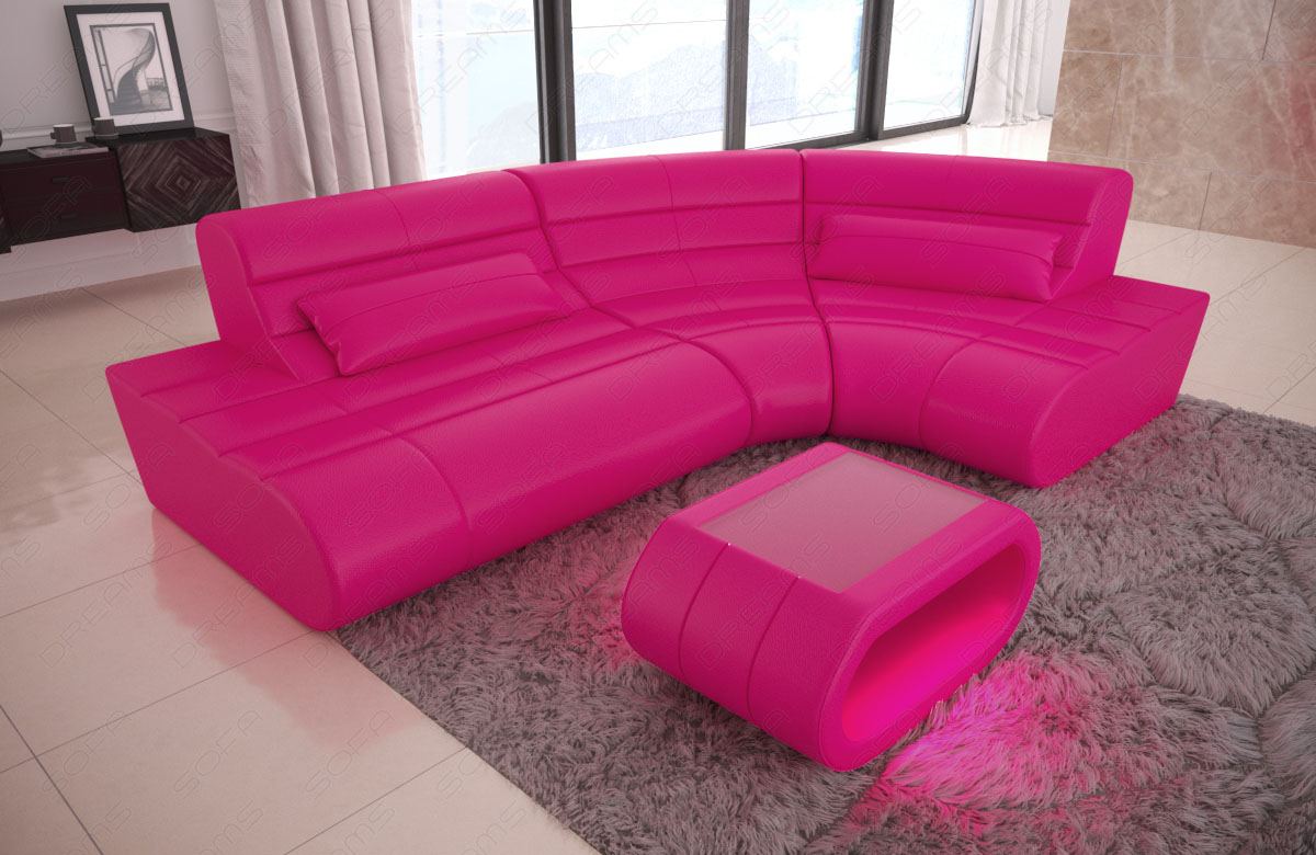Designersofa Concept Mini L Form in Pink