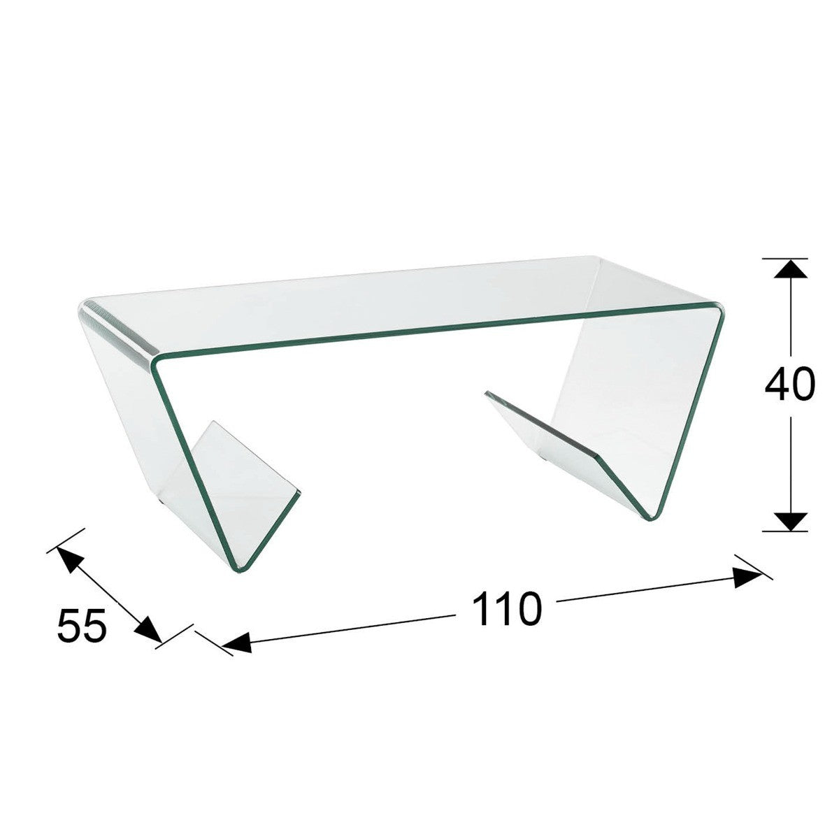 Abmessungen Couchtisch Glass