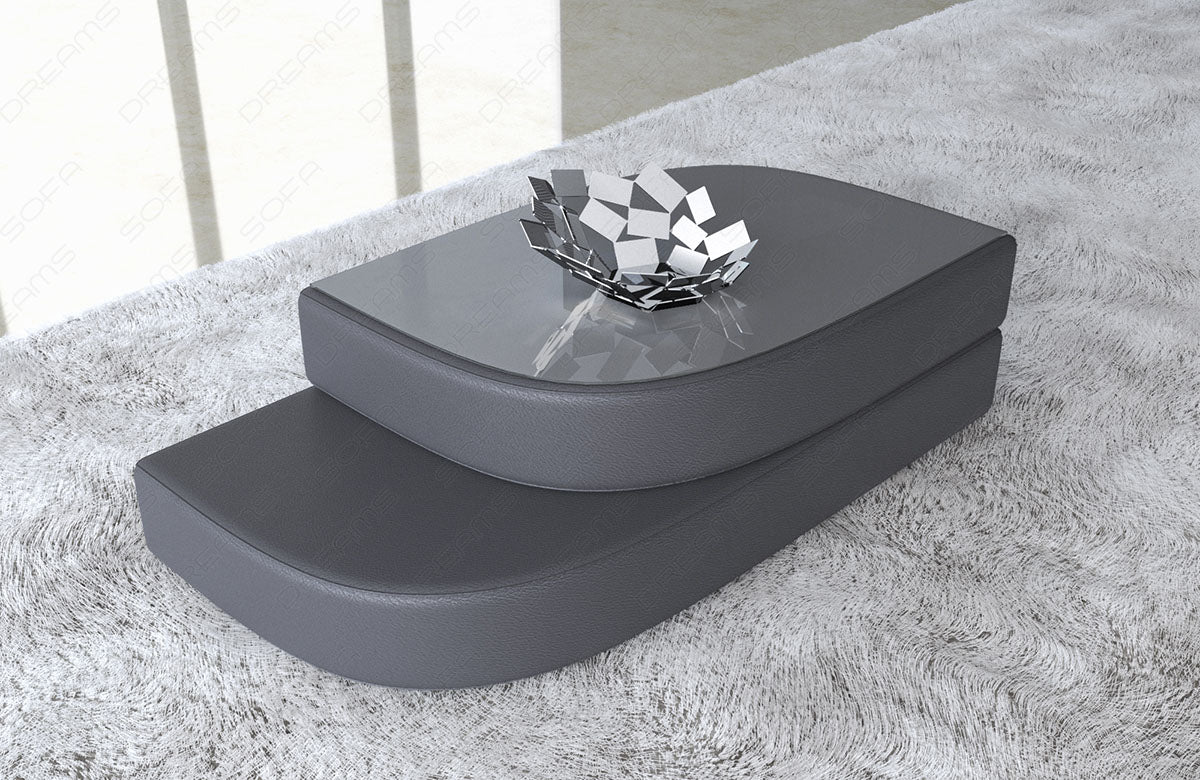 Couchtisch Bari aus Leder – Eleganz & Stil