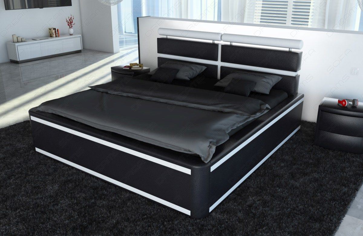 Komplettbett Venedig in schwarz-weiss