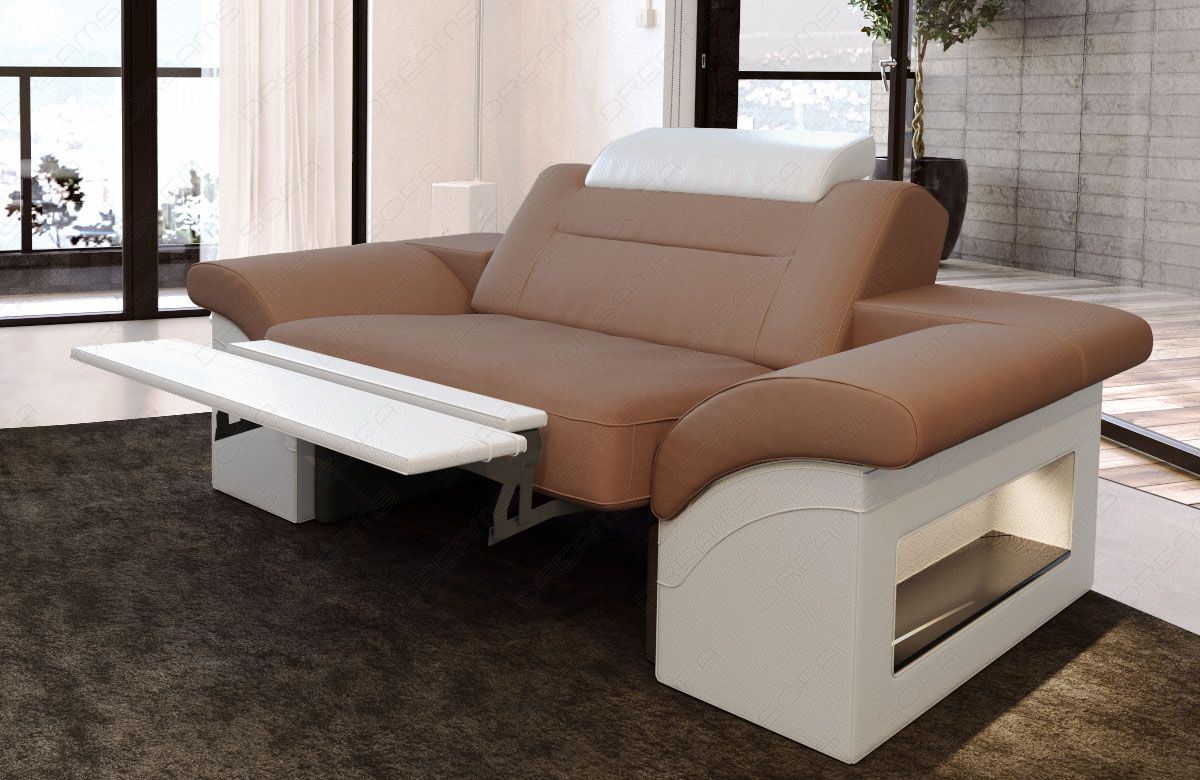 Sessel Polster Monza in taupe - Mineva21 - Die LED Beleuchtung und Relaxfunktion sind optional erhältlich. Bei weiteren Fragen kontaktieren Sie uns bitte.