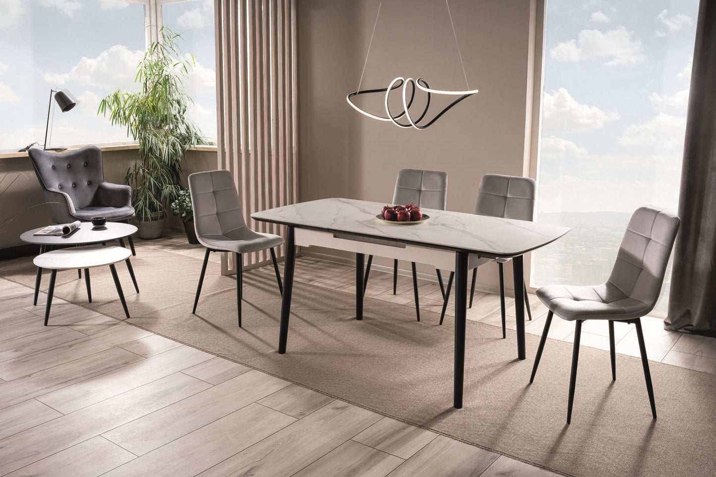 Eleganter Esstisch Apollo Eiche