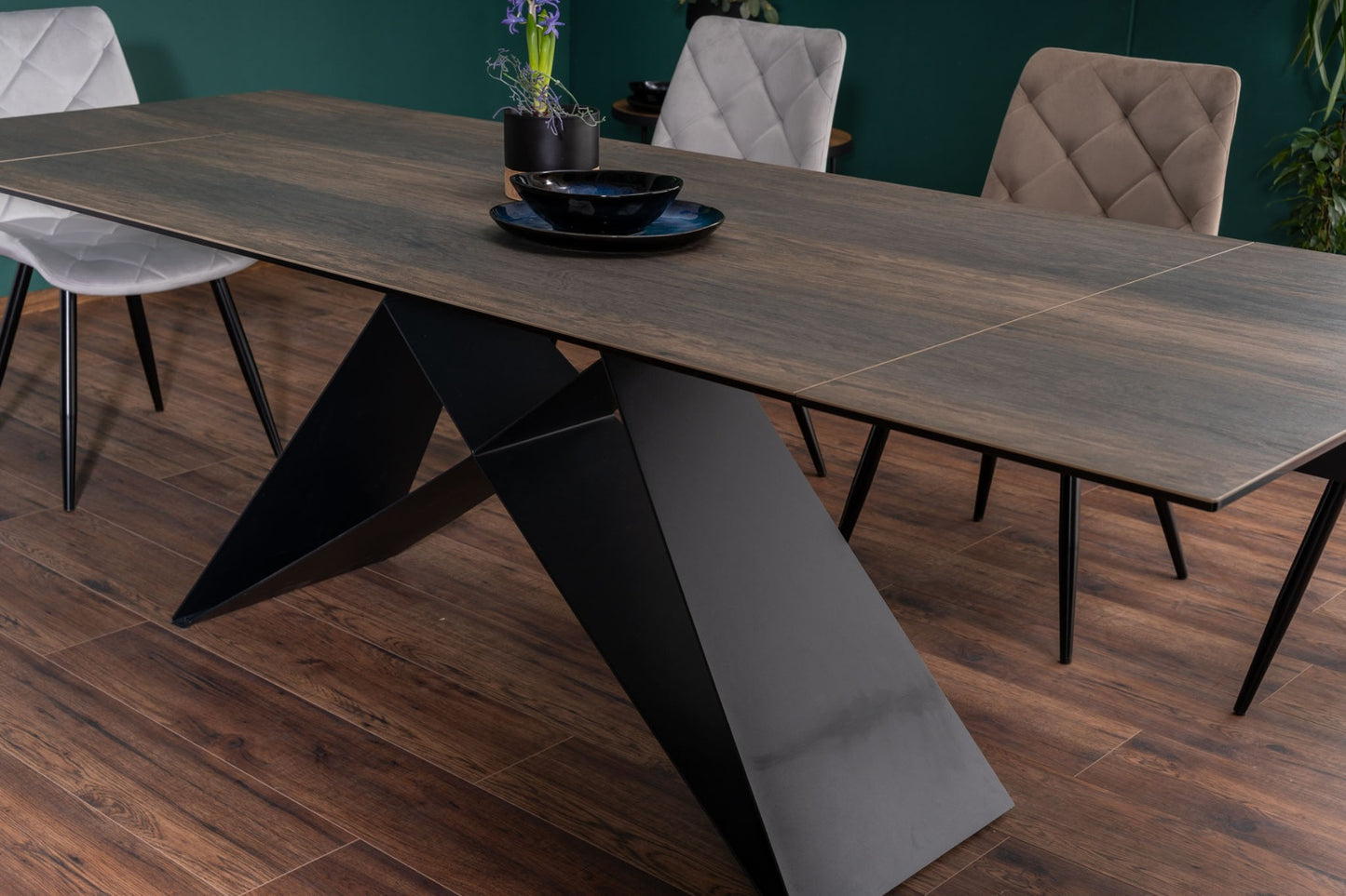 Tavolo da pranzo in ceramica Westin 180 effetto legno