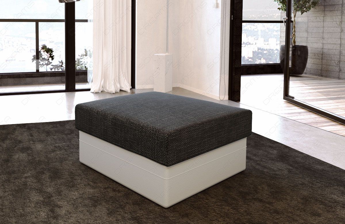 Hocker Monza in Stoff / Leder Bezug - optional erhältlich