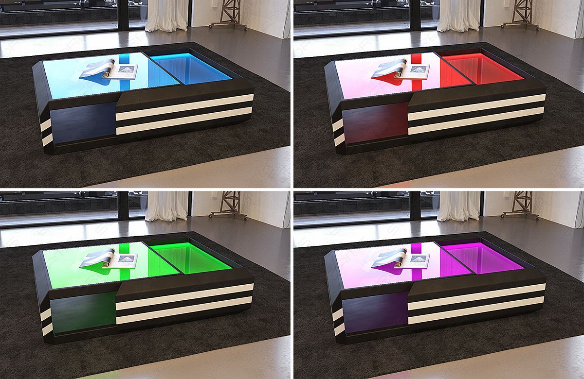 Optional bestellbare LED Beleuchtung inkl. Fernbedienung (kabellos mit Lithium Ionen Akku)