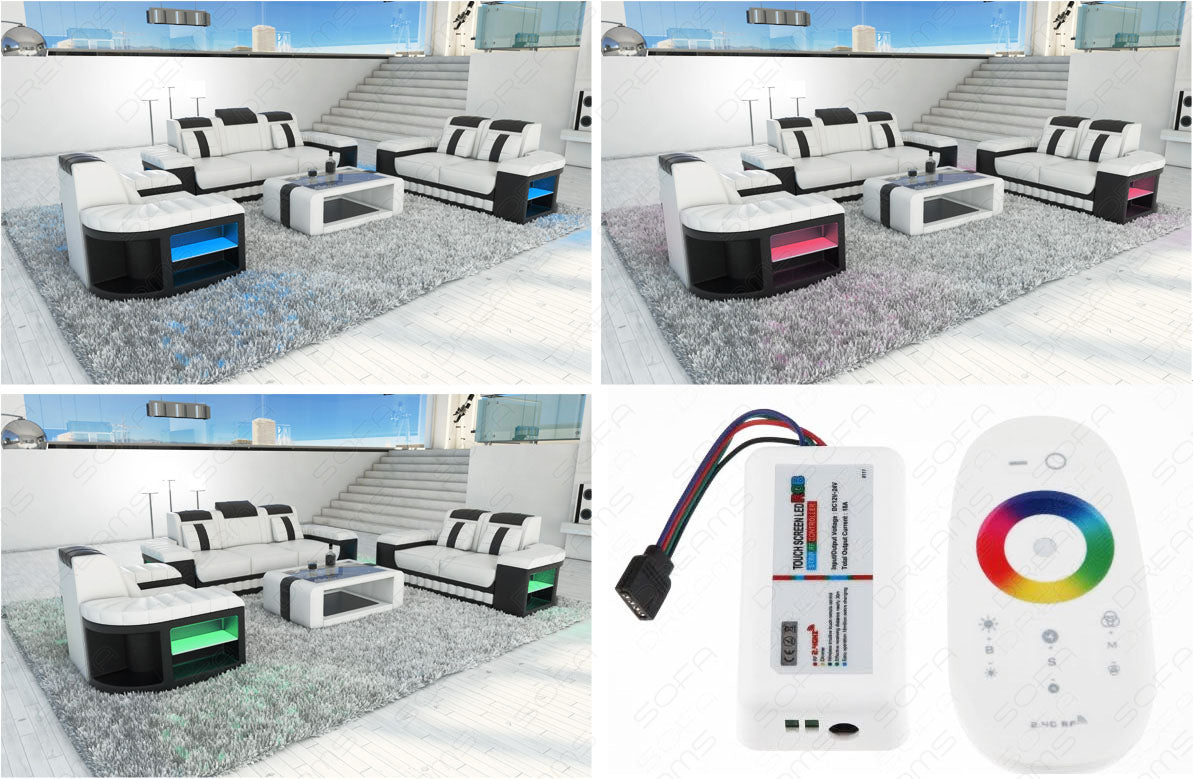 LED Beleuchtung für die Couchgarnitur Bellagio 3-2-1