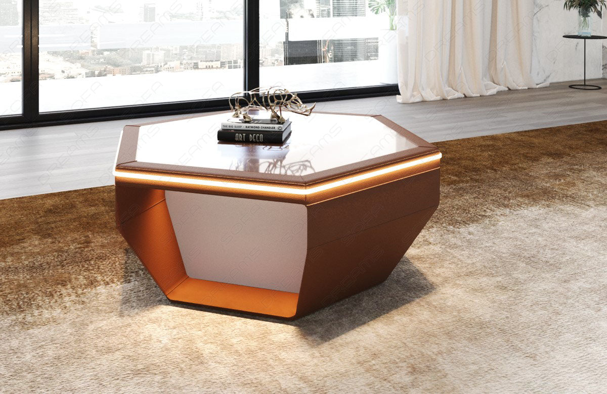 Couchtisch Toscano Leder