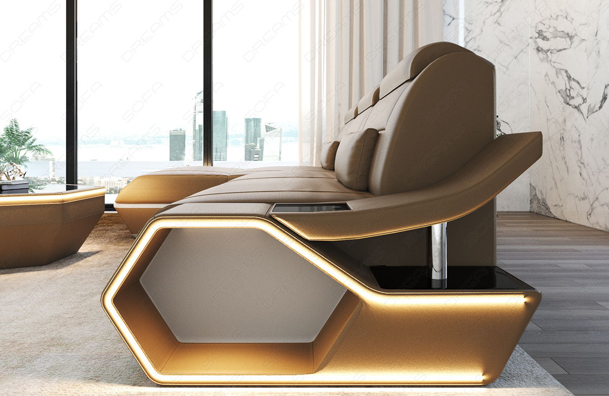 Leder Ecksofa Toscano L-Form – Modern & Komfortabel