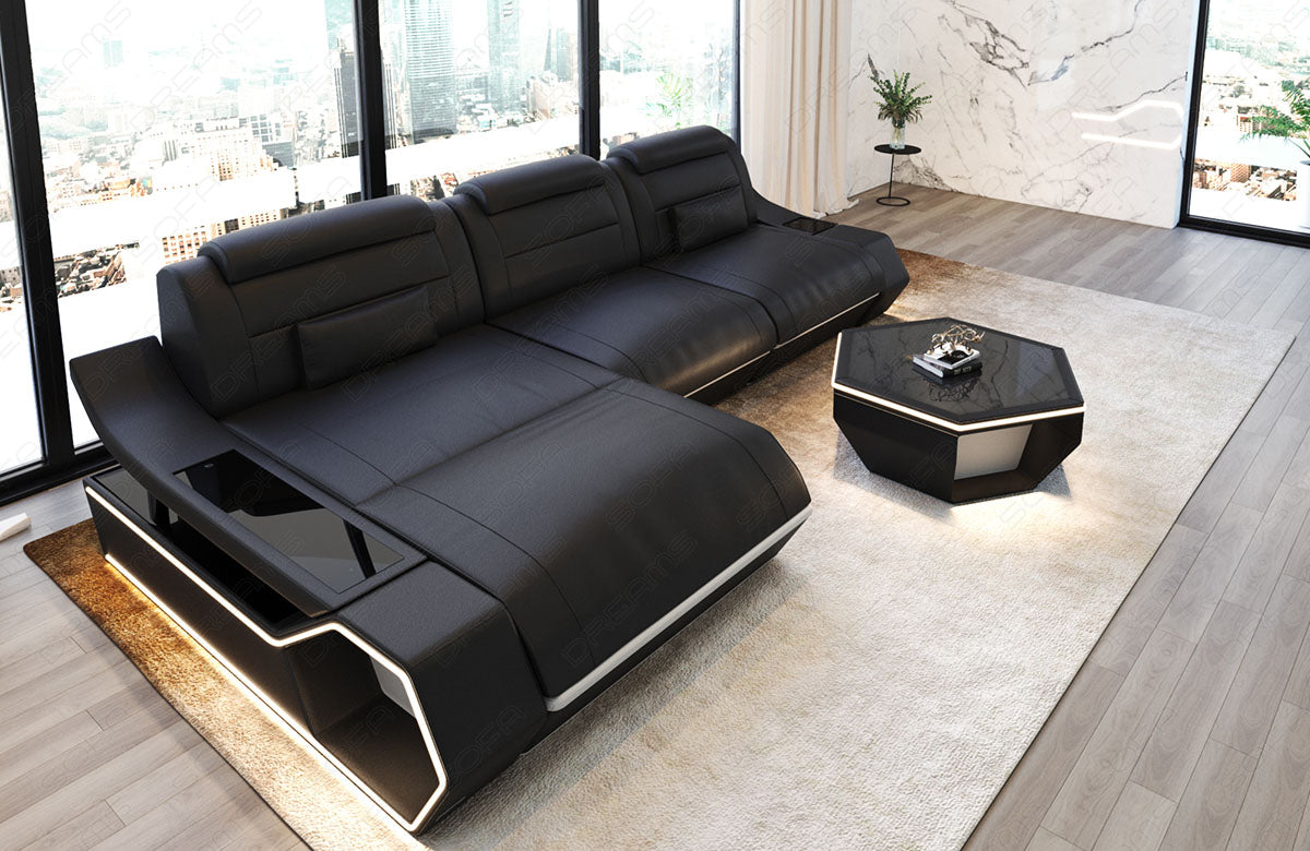 Leder Ecksofa Toscano L-Form – Modern & Komfortabel