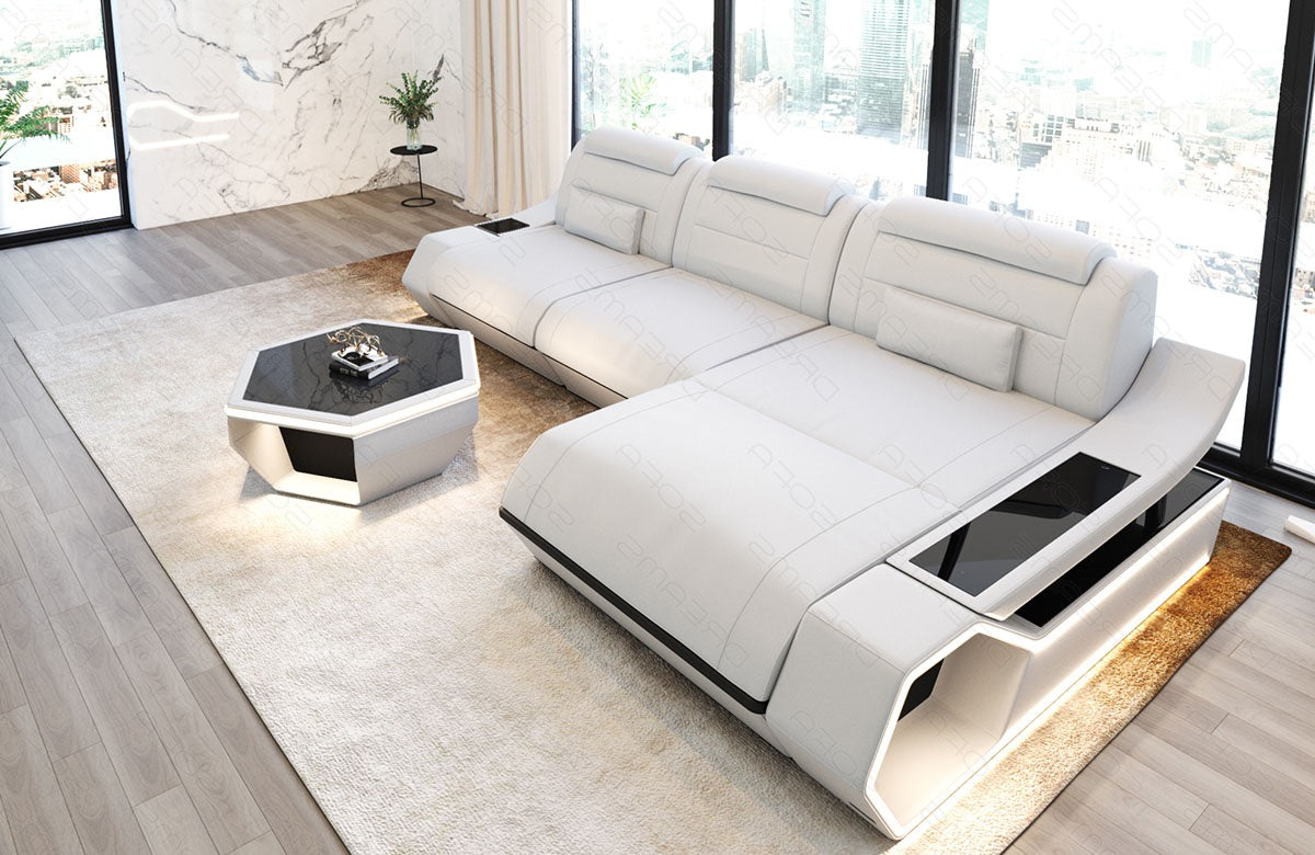 Leder Ecksofa Toscano L-Form – Modern & Komfortabel