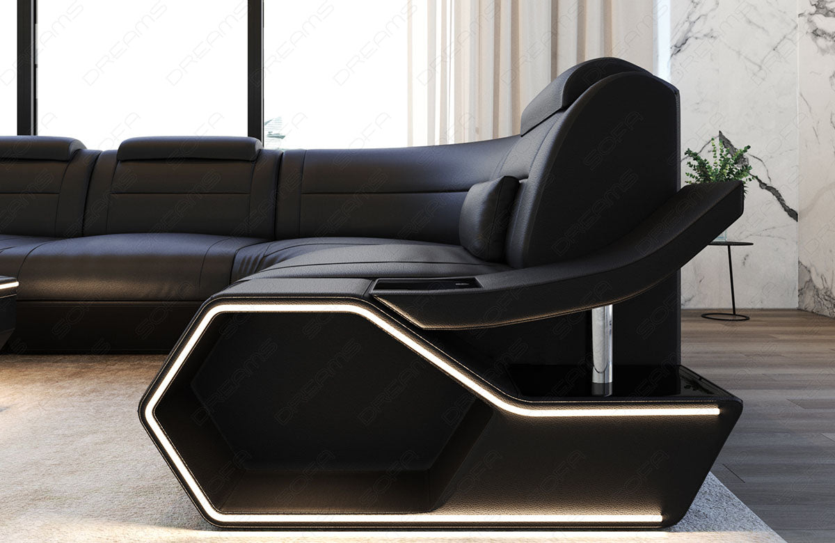 Leder Wohnlandschaft Toscano U Form – Luxus & Komfort