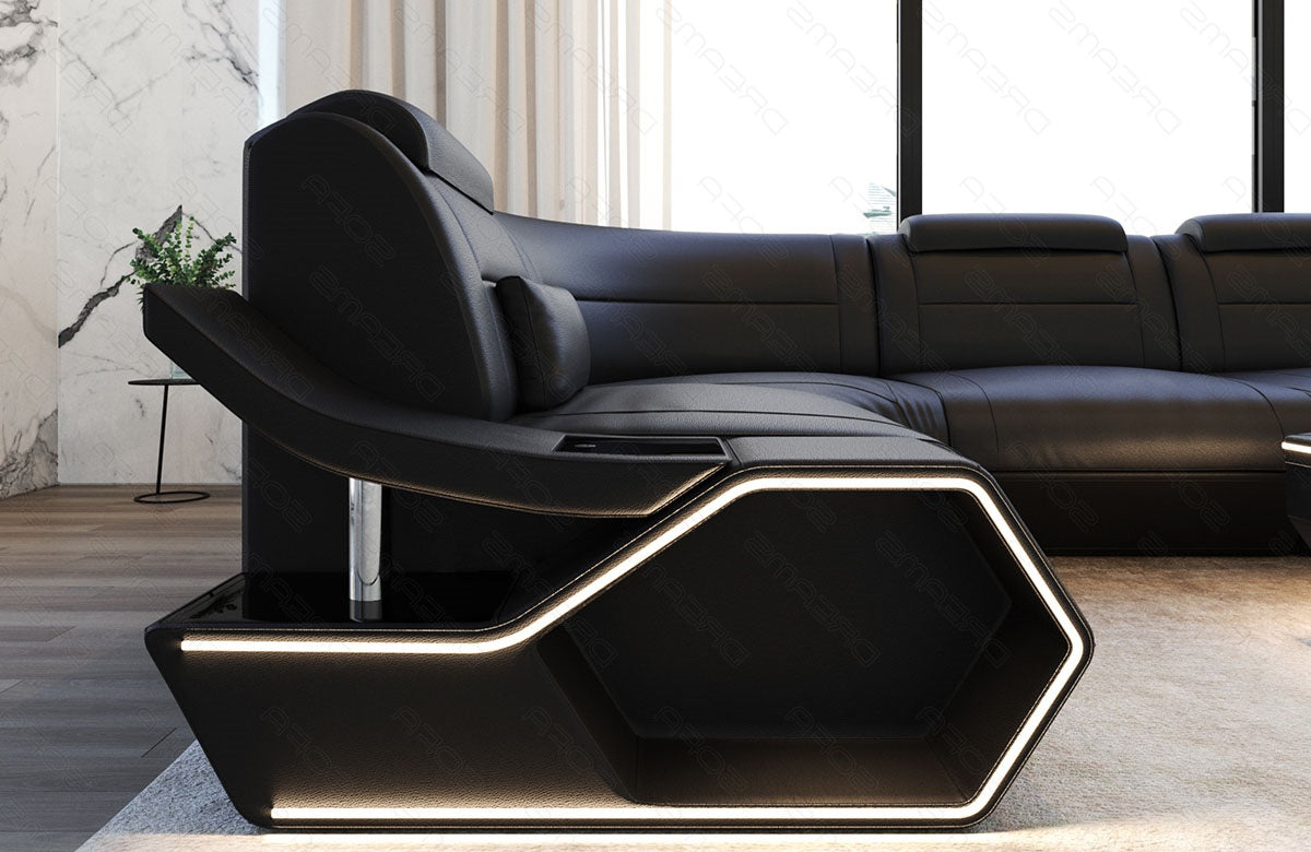 Leder Wohnlandschaft Toscano U Form – Luxus & Komfort