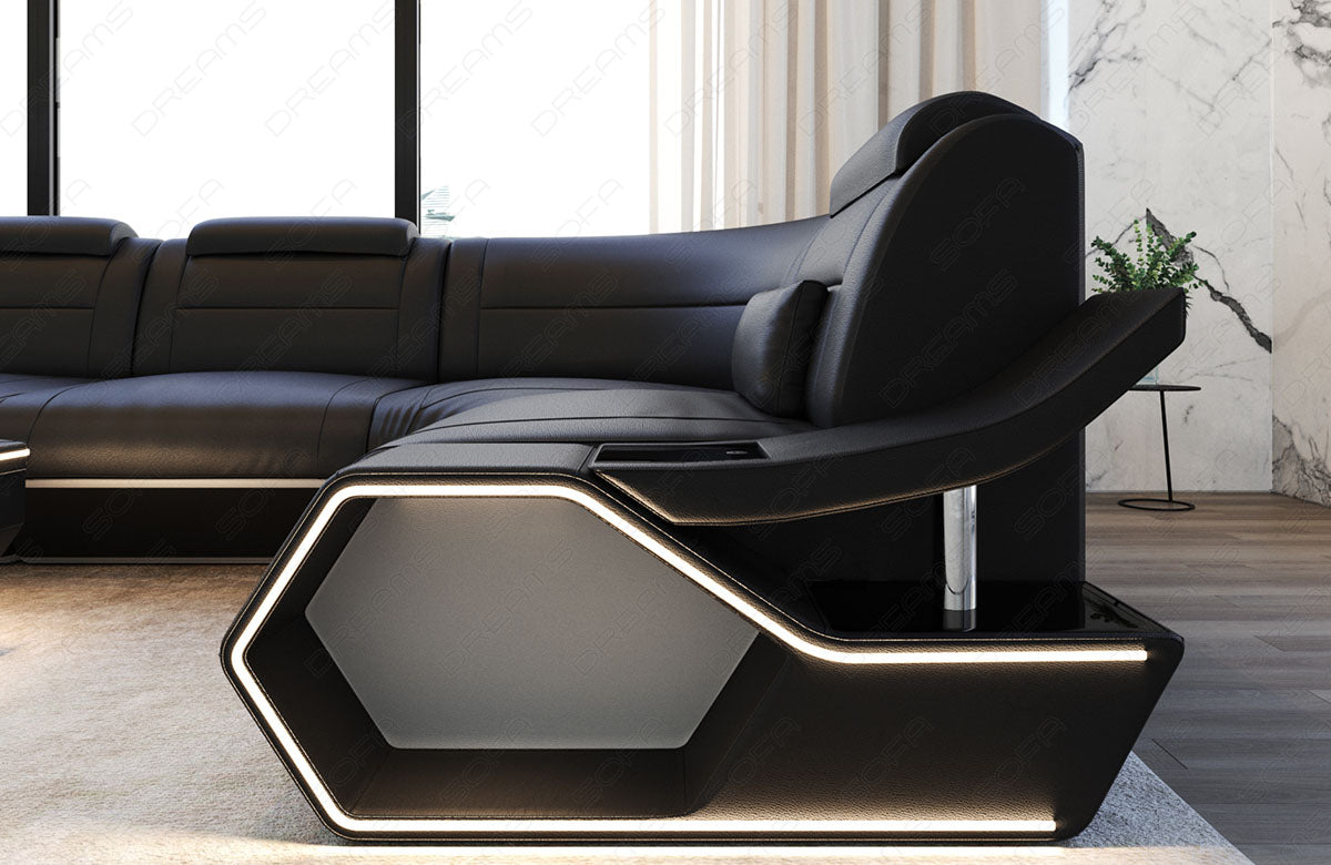 Leder Wohnlandschaft Toscano U Form – Luxus & Komfort