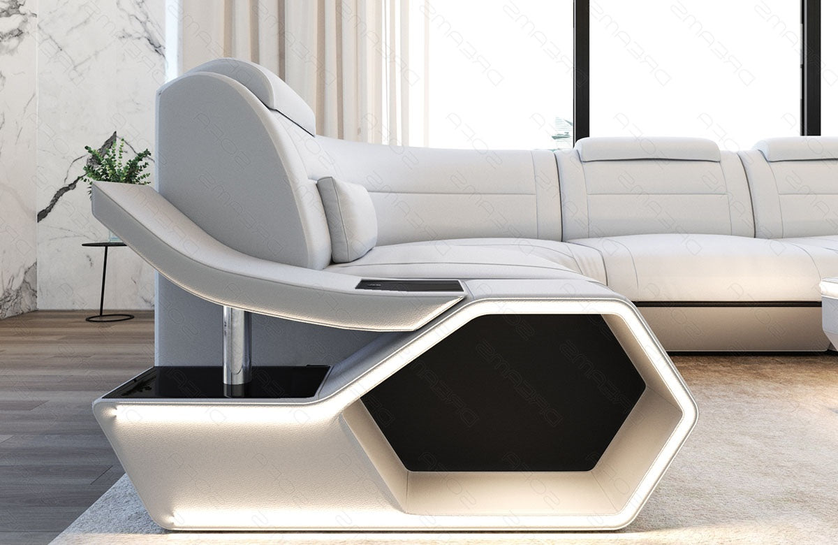 Leder Wohnlandschaft Toscano U Form – Luxus & Komfort