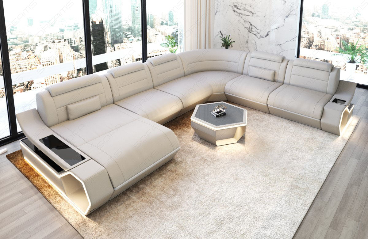 Leder Wohnlandschaft Toscano XXL