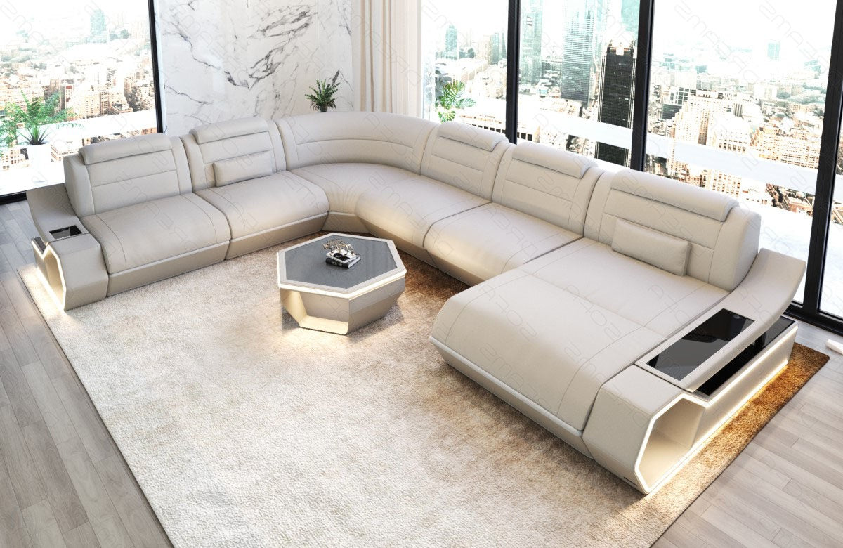 Leder Wohnlandschaft Toscano XXL