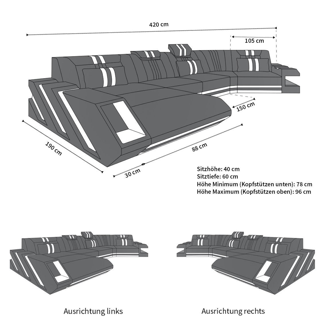 Abmessungen Apollonia C Form