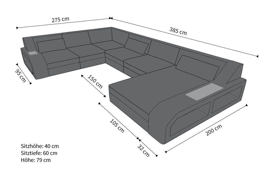 Abmessungen Poly Rattan Sofa Matera XXL