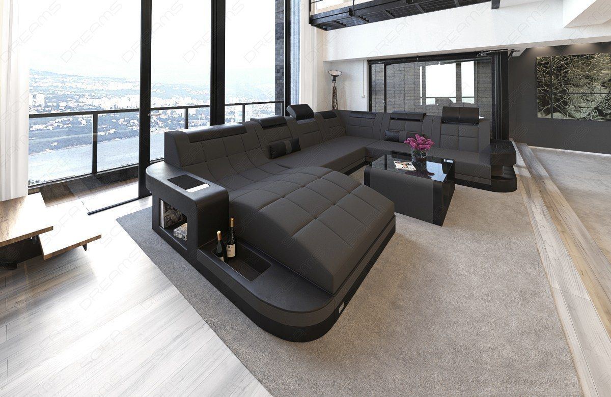 Polster Sofa Wave XXL in dunkelgrau - Mineva8
