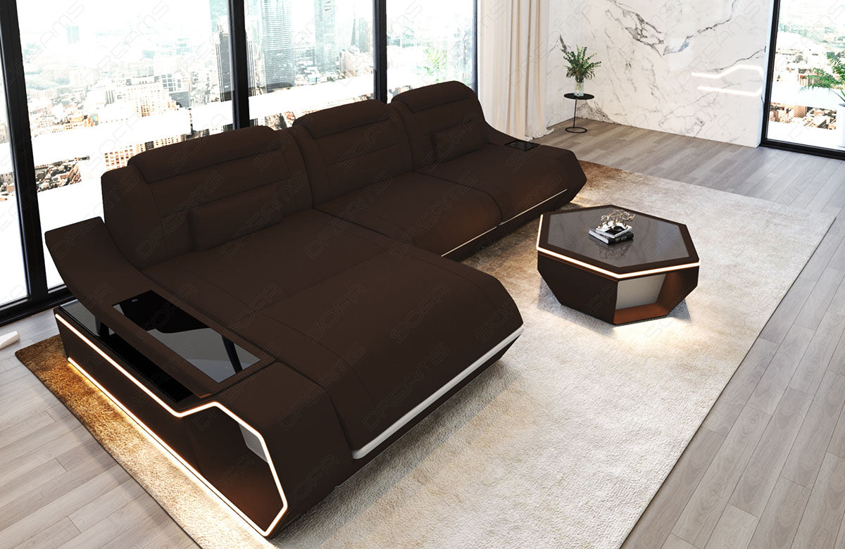 Ecksofa Toscano L-Form Stoff