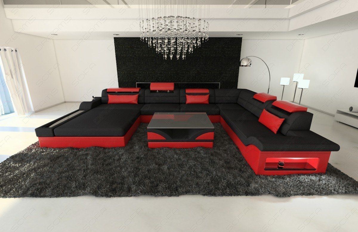 Stoffsofa Mezzo XXL in schwarz - Mineva14