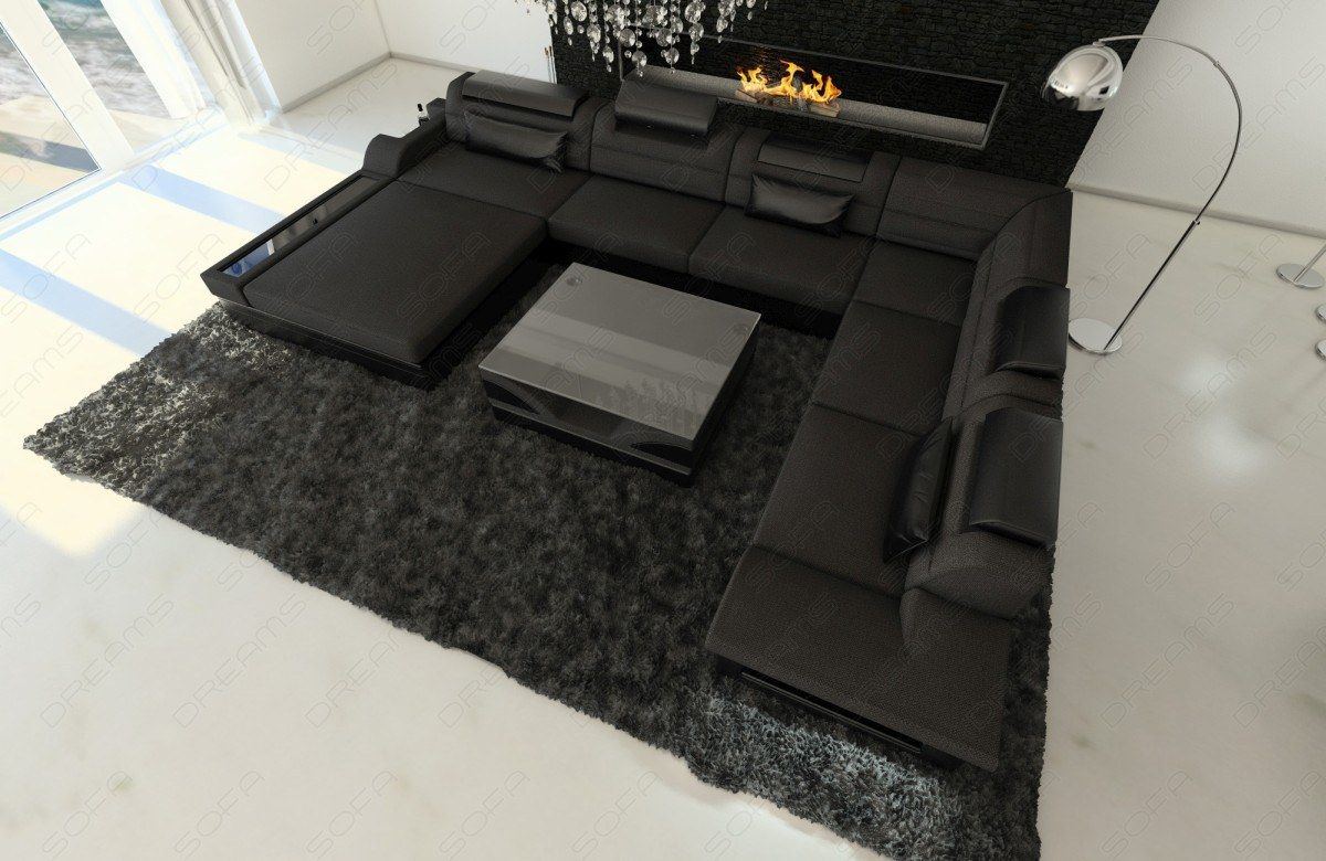Stoffsofa Mezzo XXL in schwarz - Hugo14