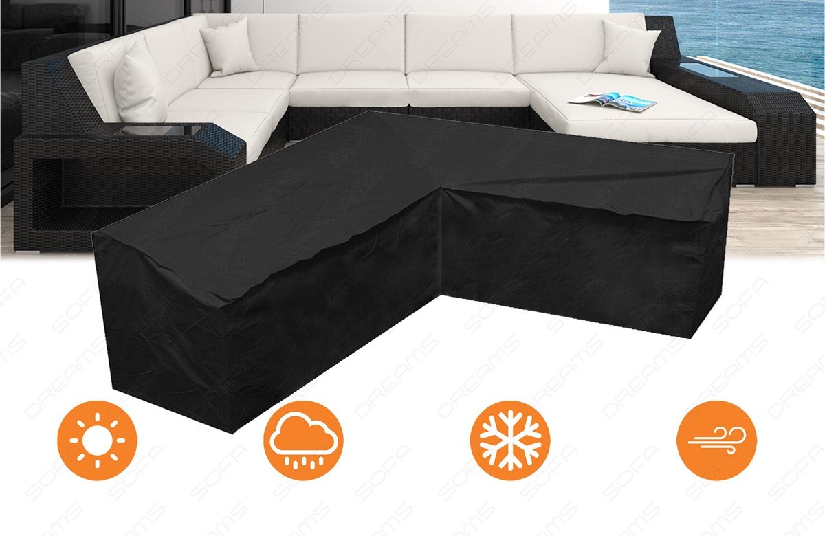 Hochwertige 100% Polyester Schutzabdeckung für das Matera XXL Rattansofa