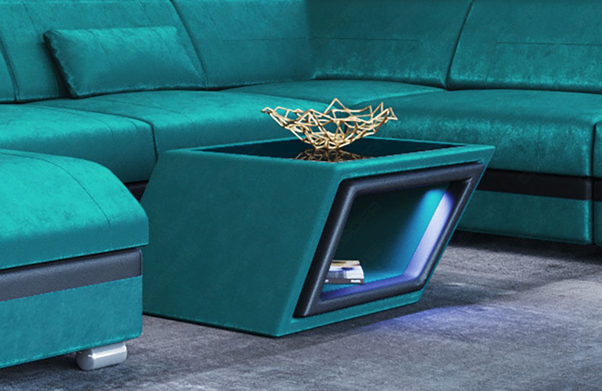 Stoff Couchtisch Catania in hellblau - SunVelvet1013