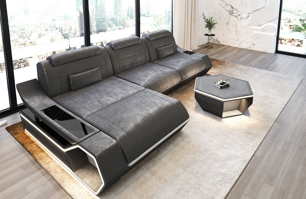 Ecksofa Toscano L-Form Stoff