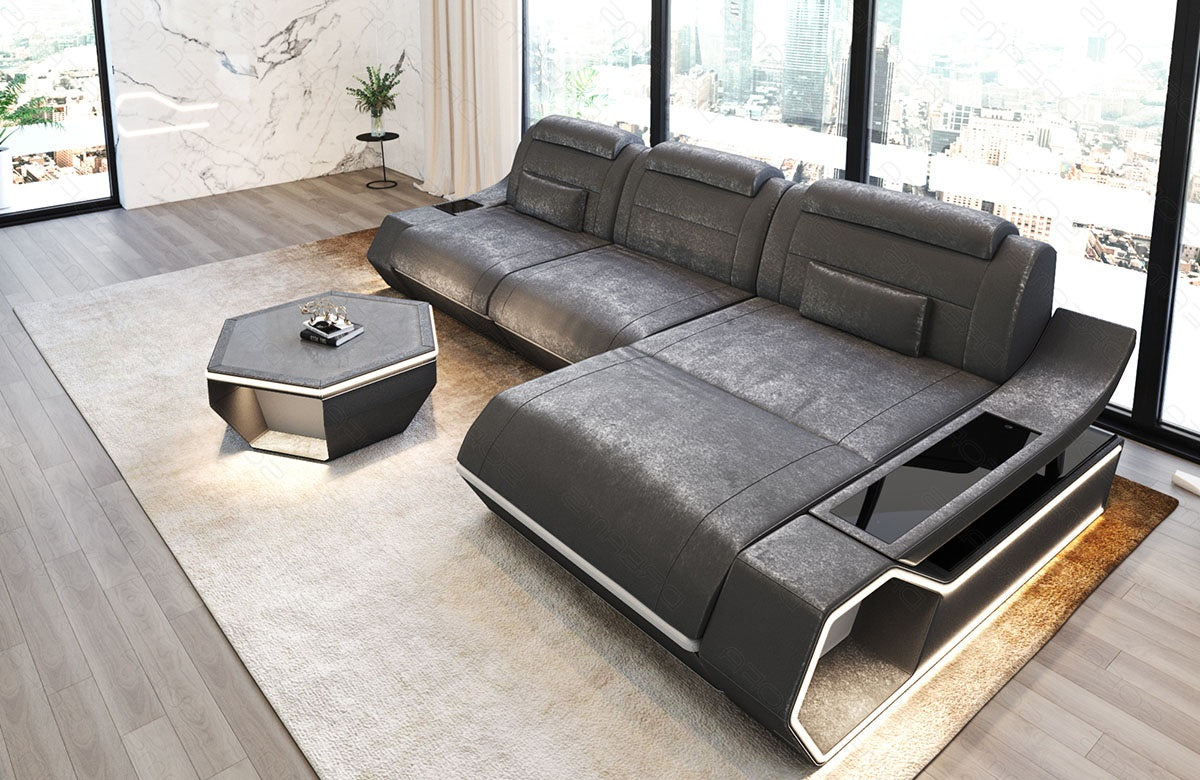 Ecksofa Toscano L-Form Stoff