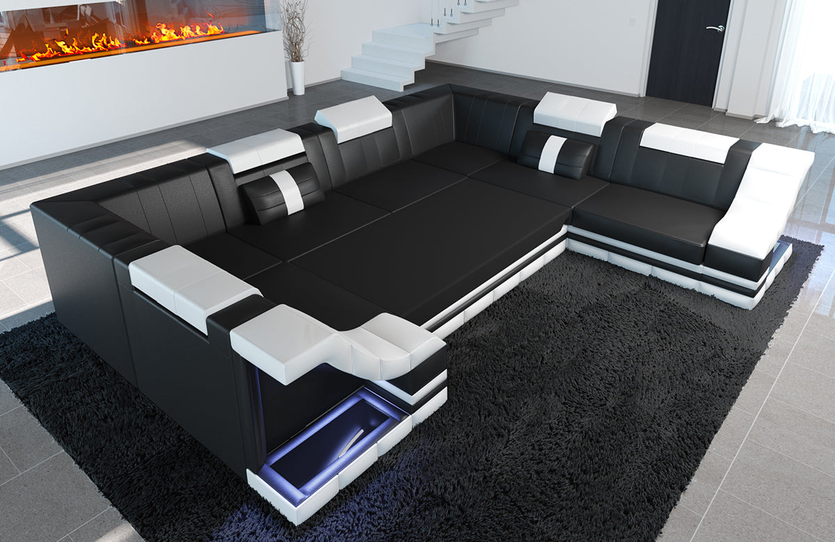 optional ist eine Schlaffunktion für das Sofa verfügbar