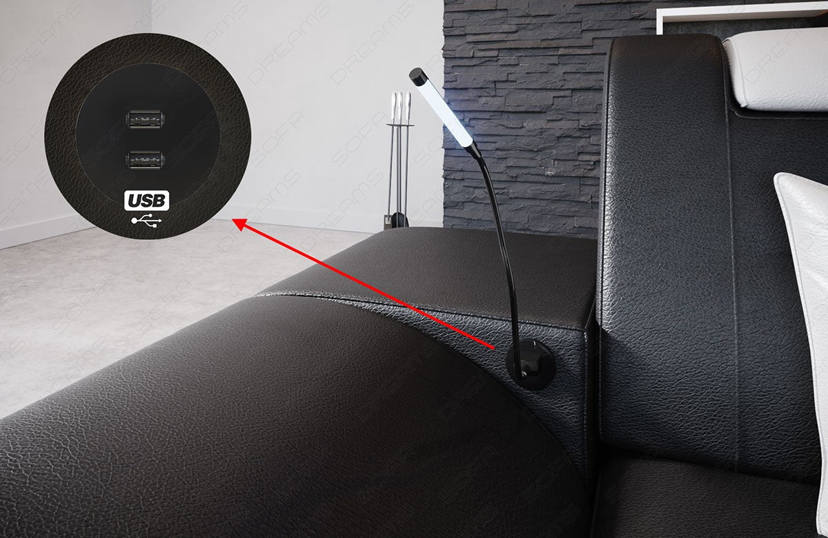 Detailbild des optional erhältlichen USB-Anschlusses