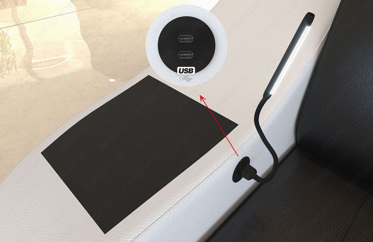 USB Anschluss mit Leselampe für das Swing
