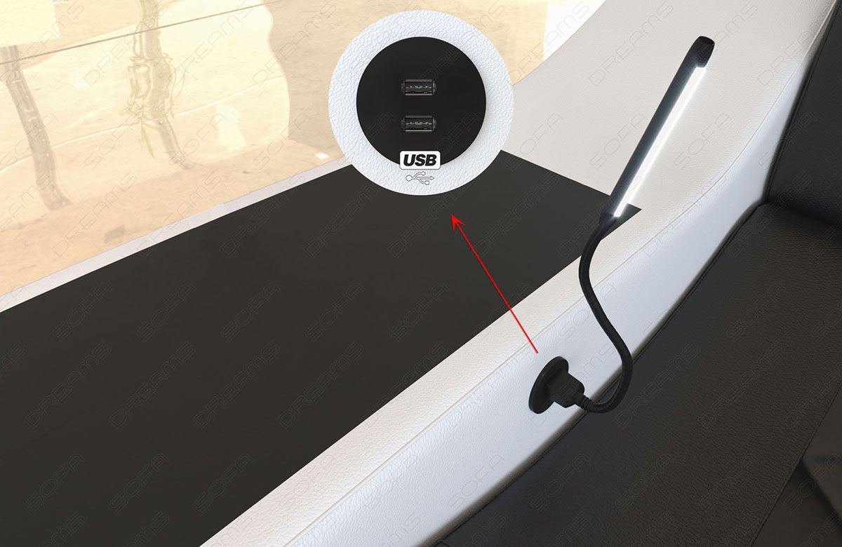 USB Anschluss für das Swing Sofa Set