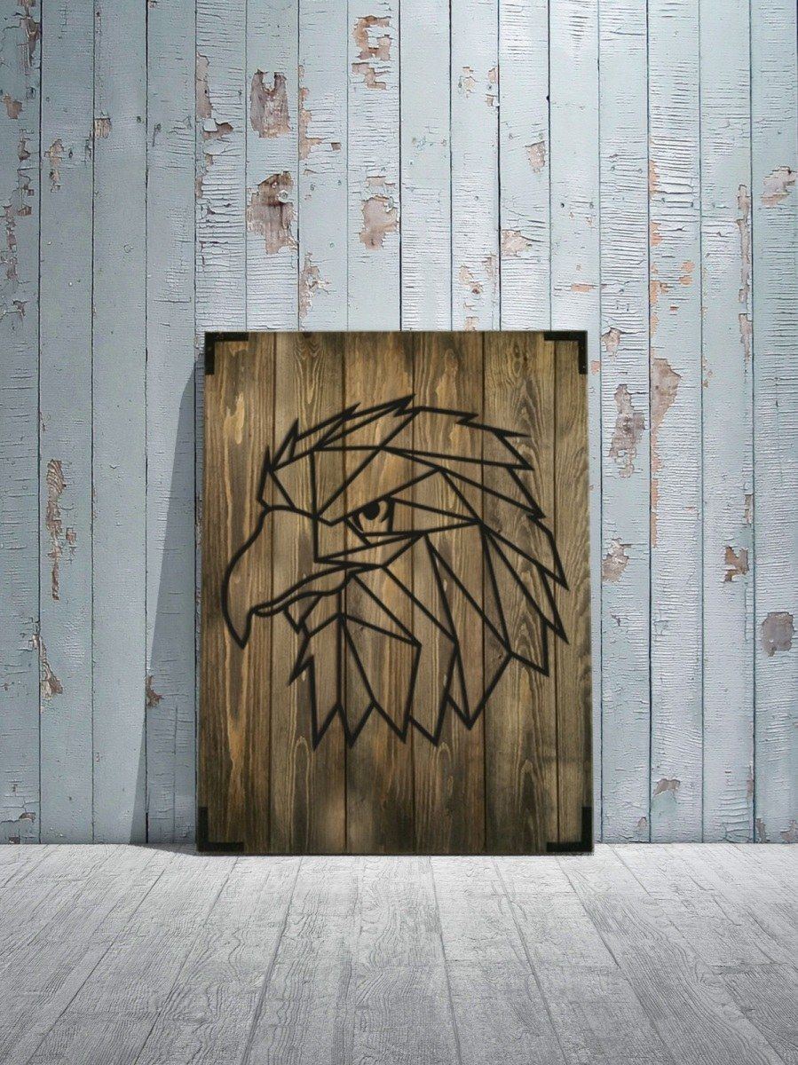 Holzbild modern Adler