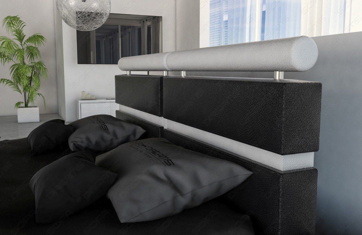 Hochwertiges Wasserbett Venedig mit LED Beleuchtung in schwarz-weiß