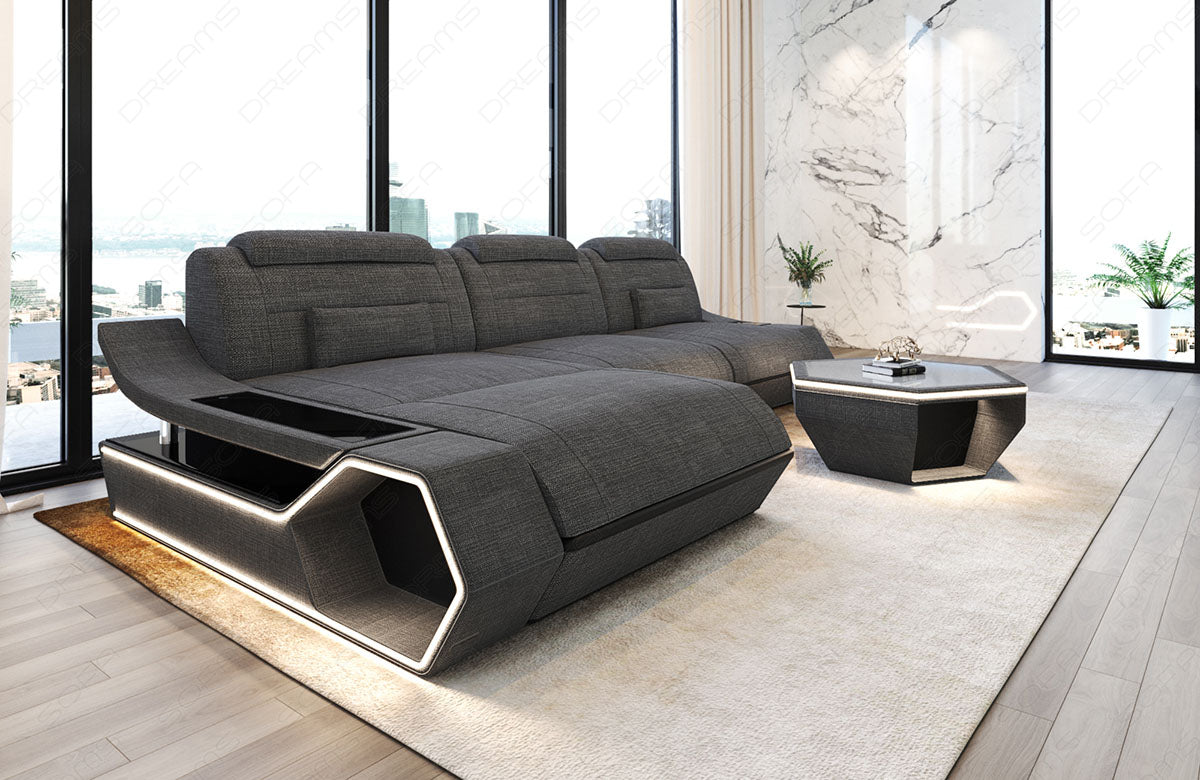 Ecksofa Toscano L-Form Stoff