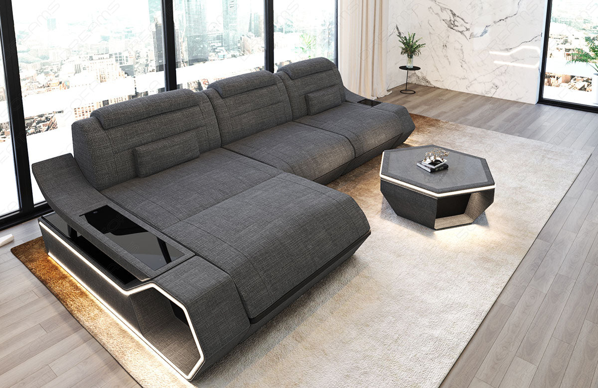 Ecksofa Toscano L-Form Stoff