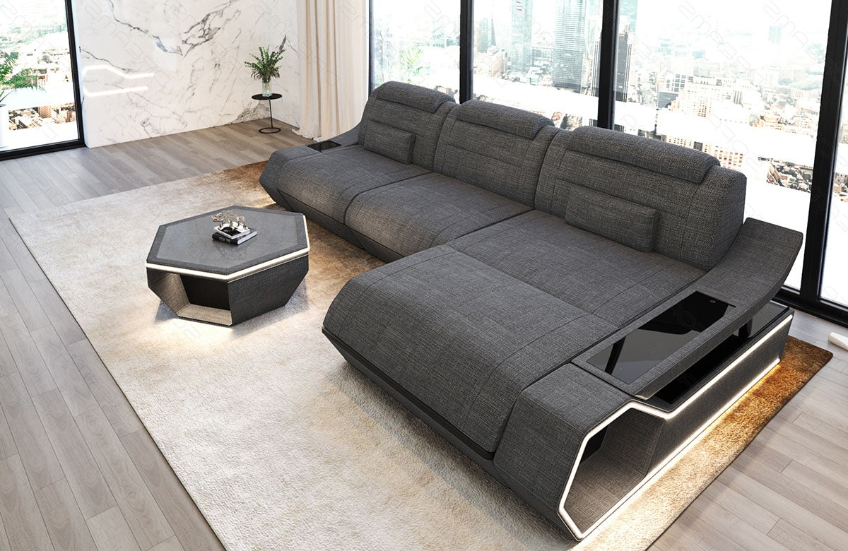 Ecksofa Toscano L-Form Stoff