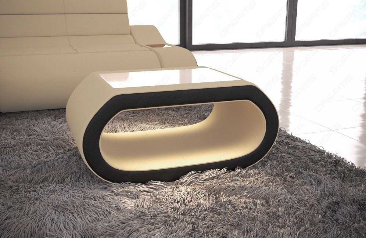 Wohnzimmertisch Concept in beige - Mineva4 Mikrofaser Stoff