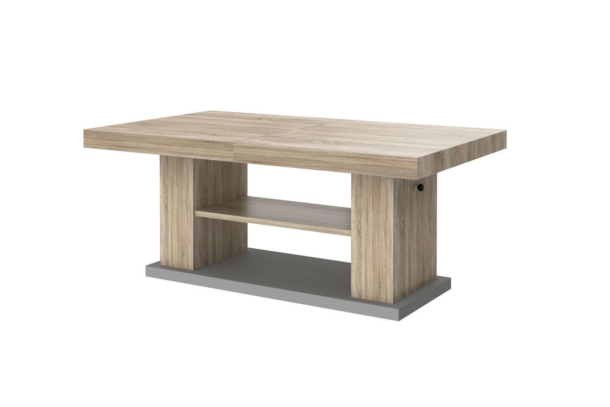 Design Couchtisch Madrid in Eiche Hellbraun