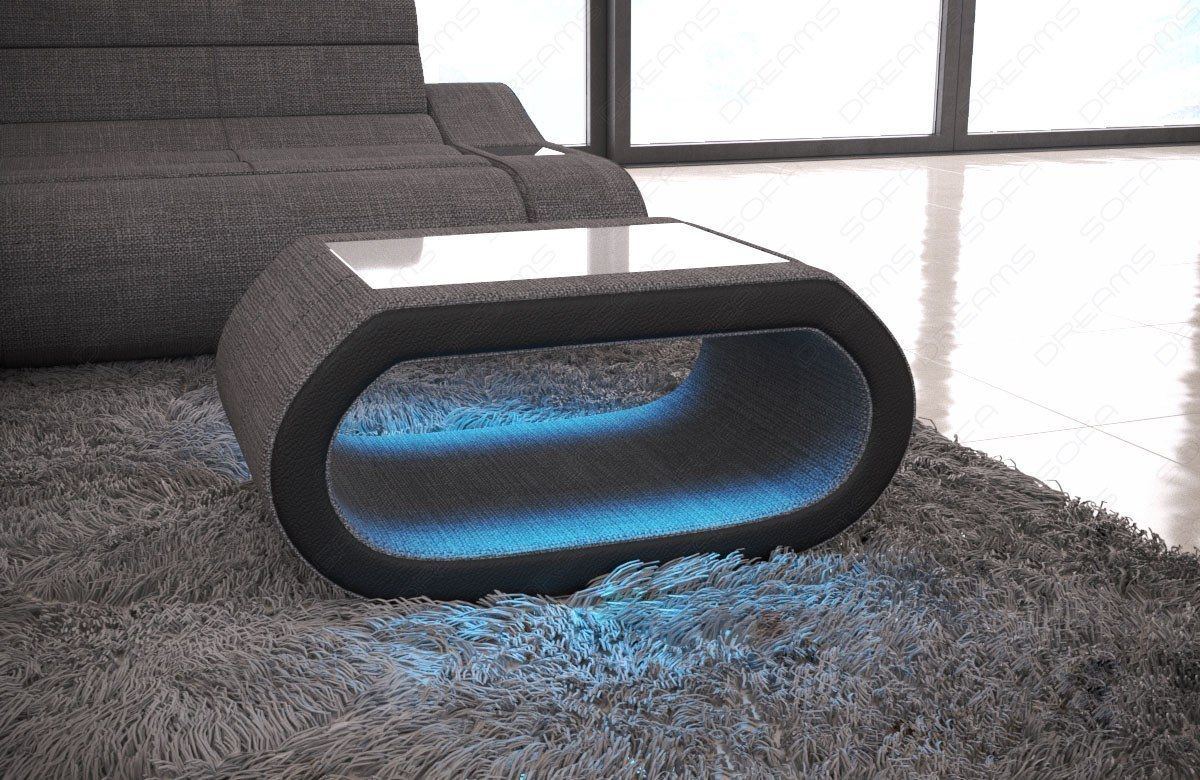 Beistelltisch Design Concept Stoff Mix in grau - Hugo5 Strukturstoff