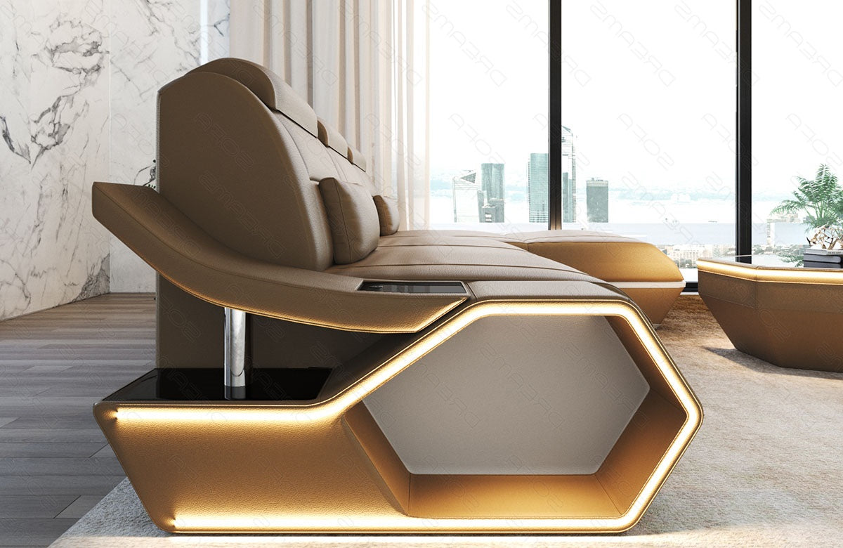 Leder Ecksofa Toscano L-Form – Modern & Komfortabel